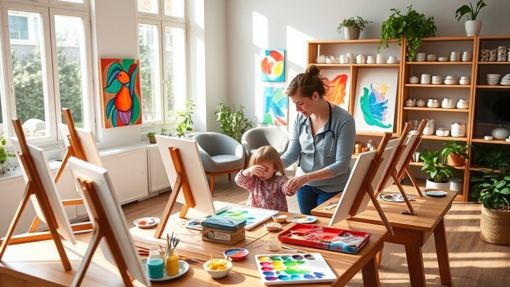 art therapists workplace locations