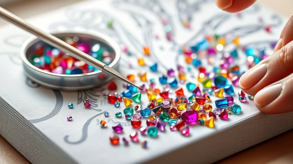 complete diamond painting process