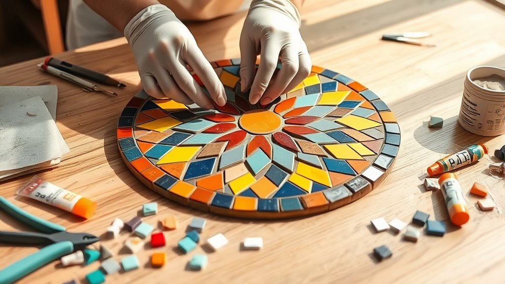 create colorful mosaic art