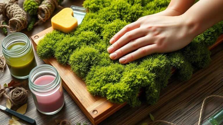 create lush moss wall art