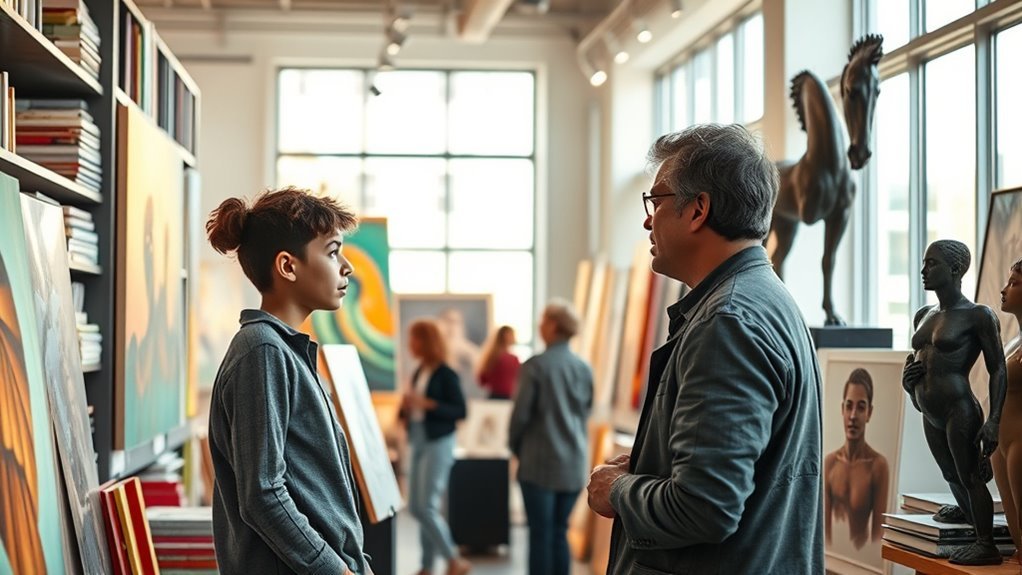 gain art industry experience