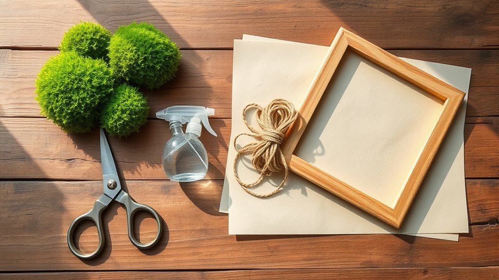 gather materials and organize supplies