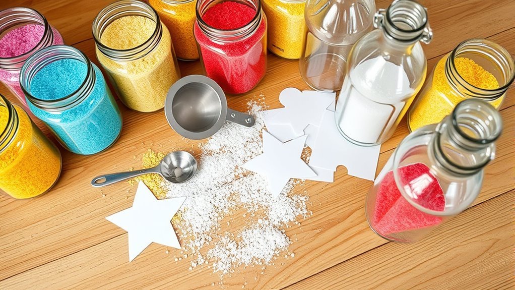 gather supplies for sand art
