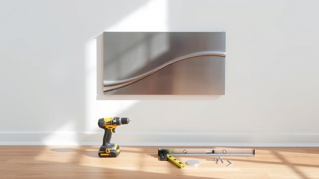 hang metal art easily