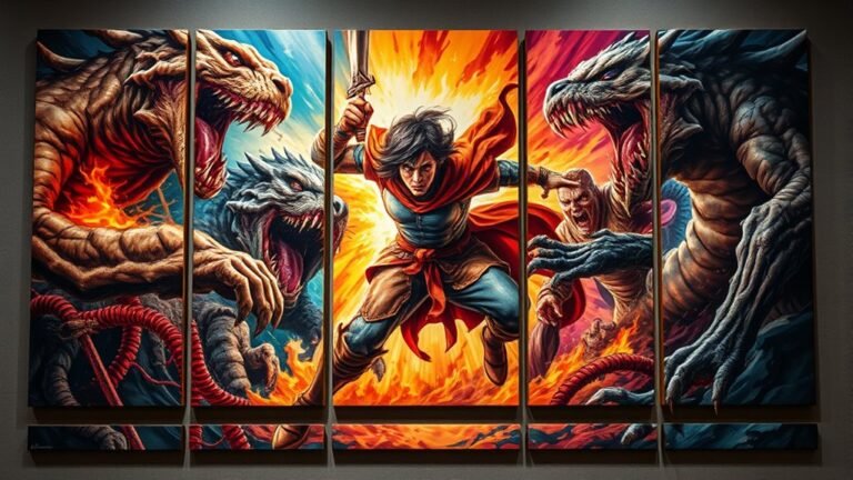 he fights monsters art