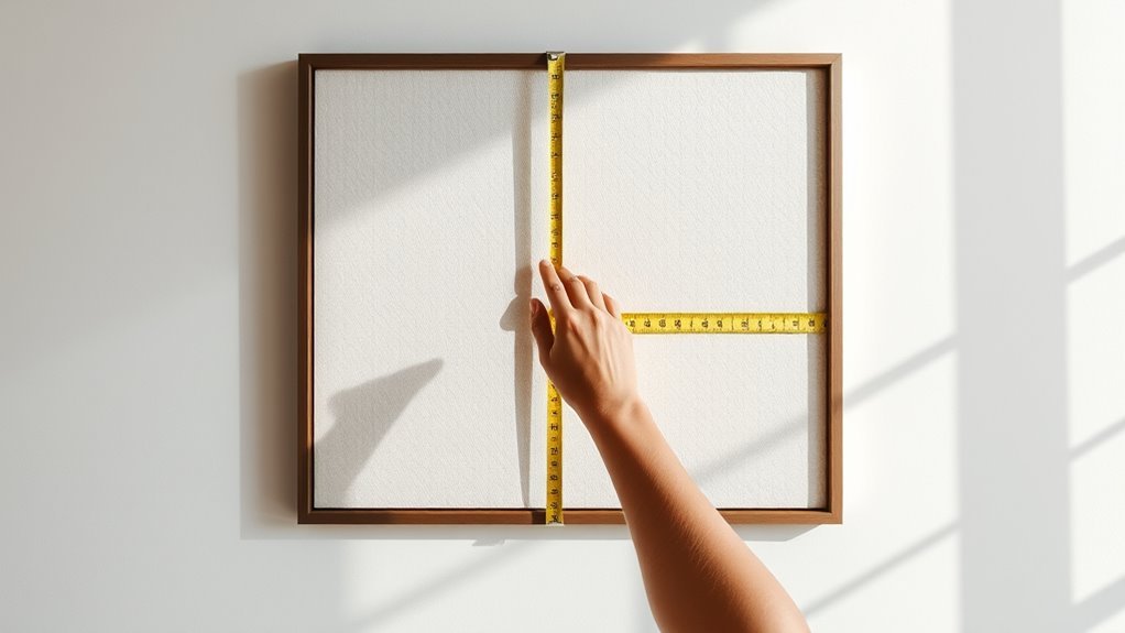 measure mark align hang