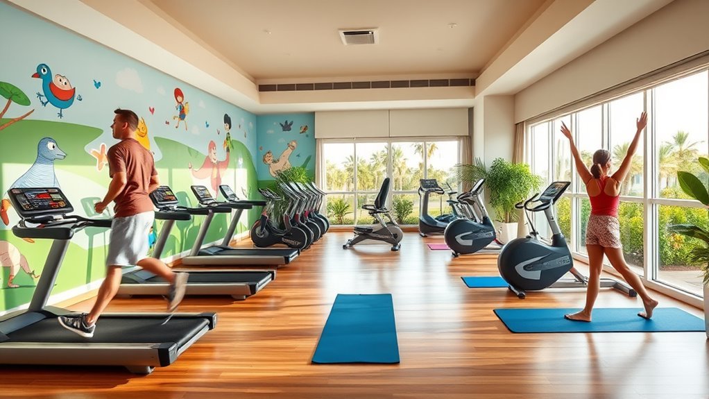 outdoor fitness alternatives at resort