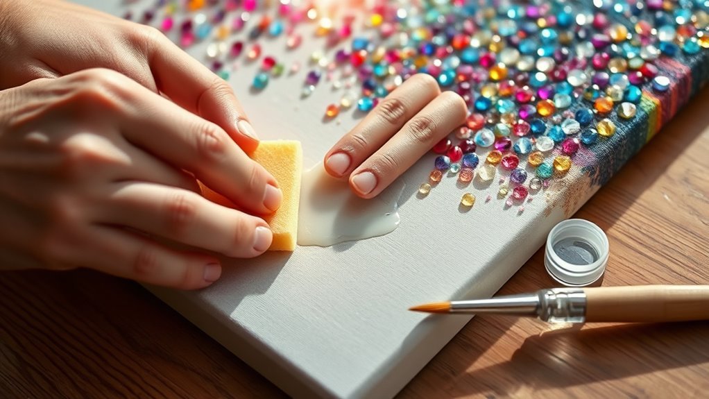 rejuvenate canvas adhesive effectively